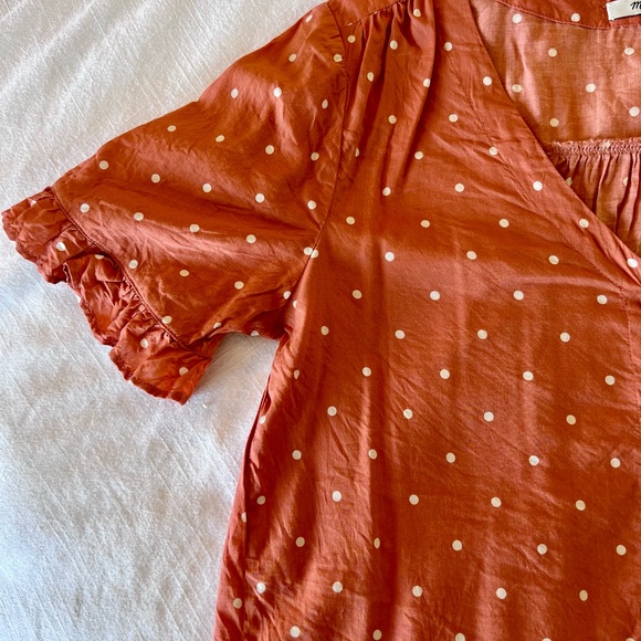 Madewell polka dot button down top - Picture 3 of 4